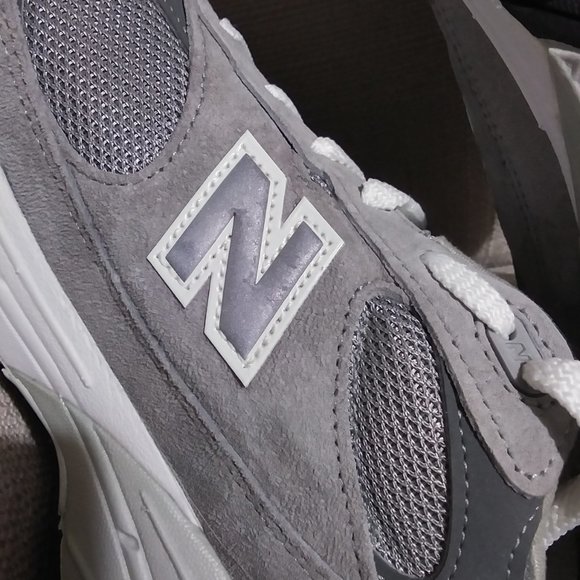 New Balance 993 Grey size 13 Silver White Gray Made In USA Men's Retro MR993GL - Picture 5 of 14